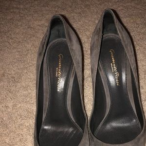 Grey suede Gianvito Rossi heels